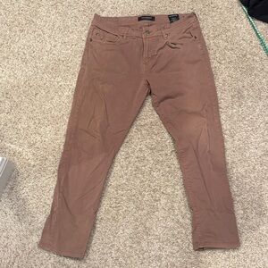 Liverpool Los Angelos Modern Straight Brown Pants 33x30